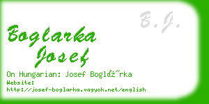 boglarka josef business card